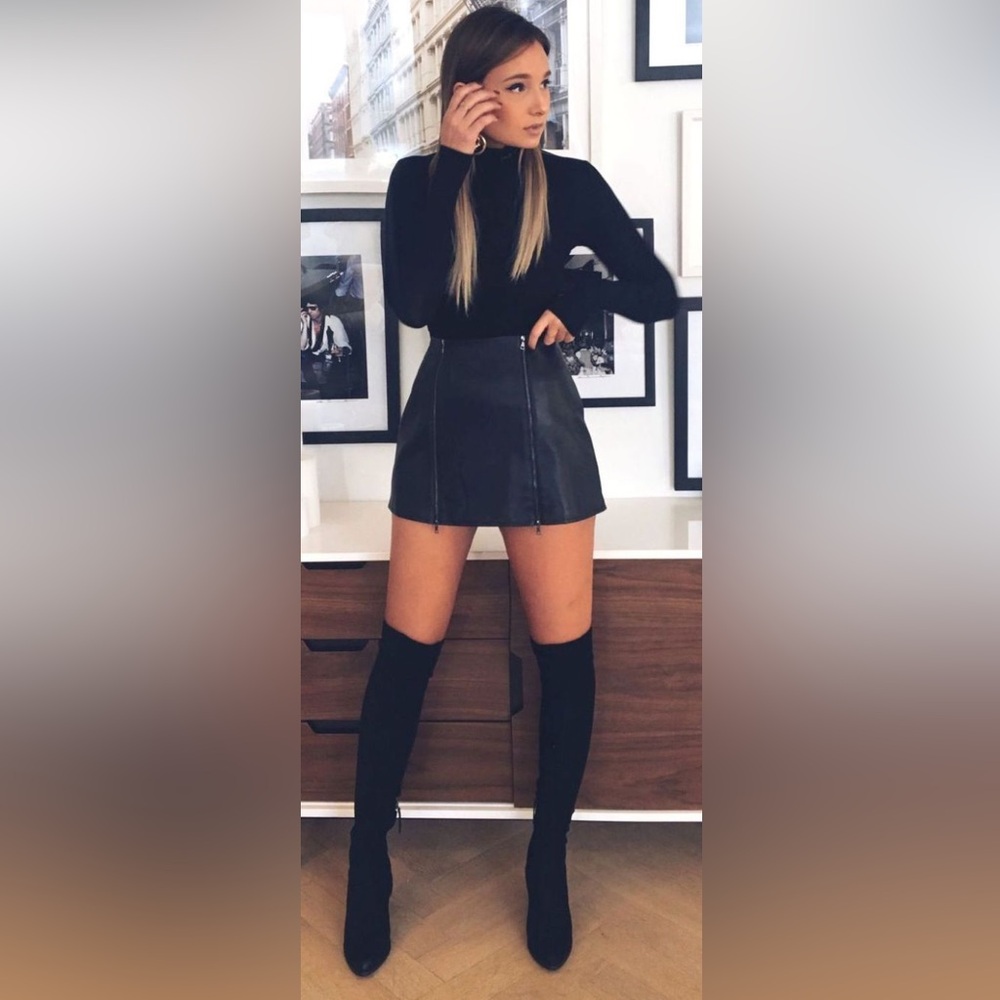 New Fashion Nova Gyra Elegant Black Thigh High Women's Boots Size 8